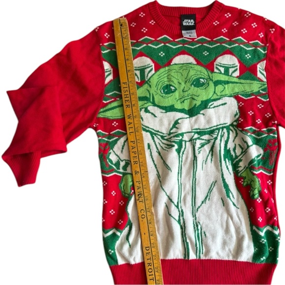 Men's The Mandalorian The Child aka Baby Yoda Christmas Sweater - Picture 2 of 6